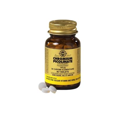 Chromium picolinate 100 g chrome 90 tablettes solgar