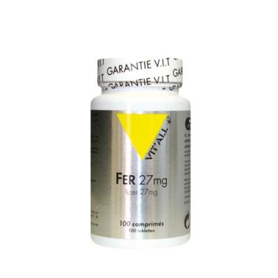 Fer 27mg 100 comprime s vitall 