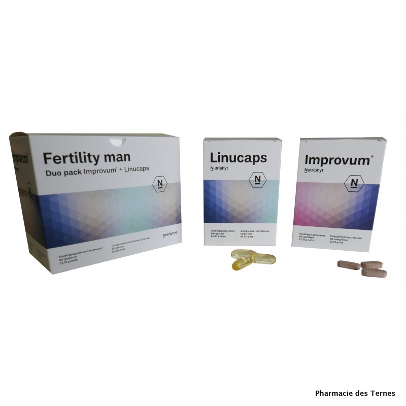 Fertility man duo pack improvum60 comprimes linucaps 60 gelules