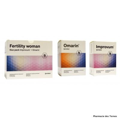 Fertility woman duo pack improvum60 comprimes omarin 60 gelules