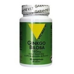 Ginkgo biloba 180mg 30 comprimes vitall 574 1