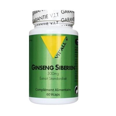 Ginseng siberien 300mg 60 vcaps vitall 5741 1