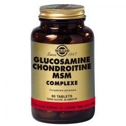 Glucosamine chondroitine msm complexe 60 tablettes solgar