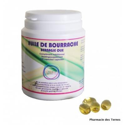 Huile de bourrache pot de 120 capsules 1