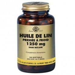 Huile de lin 1250 mg 100 ge lules solgar