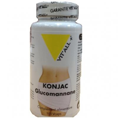 Konjac glucomannane 500mg 100 capsules vitall 3009 1