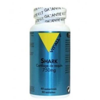 Shark cartilage de requin 750 mg 90 tablettes vitall 3687 1
