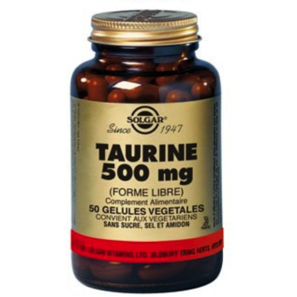 Taurine 500 mg 50 ve gicaps solgar