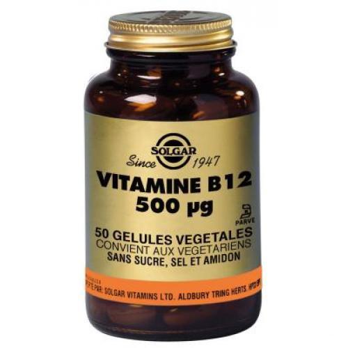 Vitamine b12 500 g 50 ge lules solgar