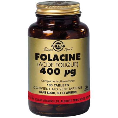 Vitamine b9 acide folique 400 g 100 capsules solgar
