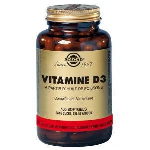 Vitamine d3 100 ge lules solgar