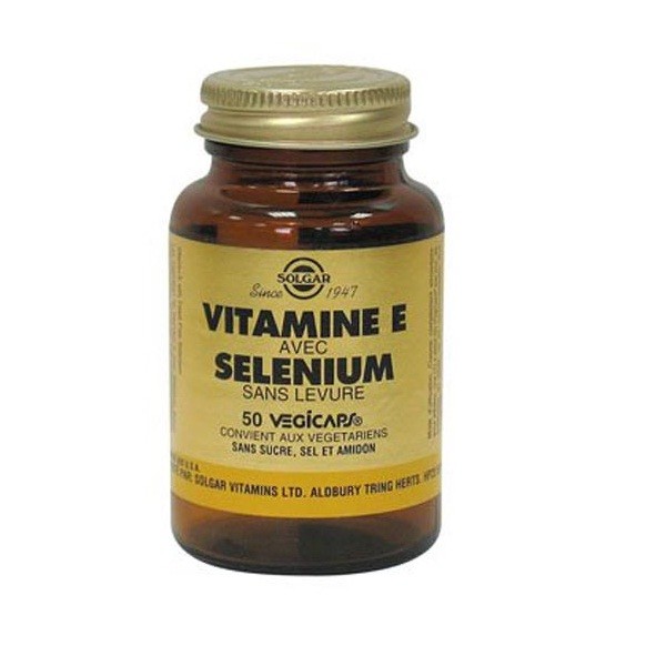 Vitamine e et se le nium 50 ge lules ve ge tales solgar